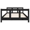 Vidaxl Estructura De Cama Para Niños Madera De Pino Negro 90x190 Cm