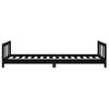 Vidaxl Estructura De Cama Para Niños Madera De Pino Negro 90x190 Cm