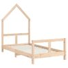 Vidaxl Estructura De Cama Para Niños Madera Maciza De Pino 80x160 Cm Marrón