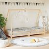 Vidaxl Estructura De Cama Para Niños Madera Maciza De Pino 90x200 Cm Marrón