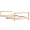 Vidaxl Estructura De Cama Para Niños Madera Maciza De Pino 90x200 Cm Marrón