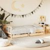 Vidaxl Estructura De Cama Infantil Con Cajones Madera Pino 90x190 Cm Marrón