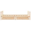 Vidaxl Estructura De Cama Infantil Con Cajones Madera Pino 90x190 Cm Marrón