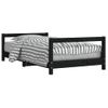 Vidaxl Estructura De Cama Para Niños Madera De Pino Negro 80x160 Cm