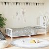 Vidaxl Estructura De Cama Para Niños Madera De Pino Blanco 90x200 Cm