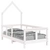 Vidaxl Estructura De Cama Para Niños Madera De Pino Blanco 70x140 Cm