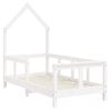 Vidaxl Estructura De Cama Para Niños Madera De Pino Blanco 70x140 Cm