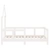 Vidaxl Estructura De Cama Para Niños Madera De Pino Blanco 70x140 Cm