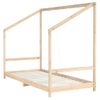 Vidaxl Estructura De Cama De Niños Madera Maciza De Pino 2x(90x160) Cm Marrón