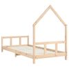 Vidaxl Estructura De Cama Para Niños Madera Maciza De Pino 90x200 Cm Marrón