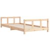 Vidaxl Estructura De Cama Para Niños Madera Maciza De Pino 90x200 Cm Marrón