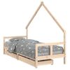 Vidaxl Estructura De Cama Para Niños Con Cajones Madera Pino 80x200 Cm Marrón