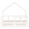 Vidaxl Estructura Cama Niños Con Cajones Madera Pino Blanco 70x140 Cm