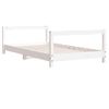 Vidaxl Estructura De Cama Para Niños Madera De Pino Blanco 80x160 Cm