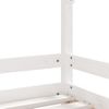 Vidaxl Estructura De Cama Para Niños Madera De Pino Blanco 80x160 Cm