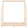 Vidaxl Estructura De Cama Para Niños Madera Maciza De Pino 70x140 Cm Marrón