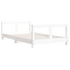 Vidaxl Estructura De Cama Para Niños Madera De Pino Blanco 80x160 Cm