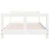 Vidaxl Estructura De Cama Para Niños Madera De Pino Blanco 80x160 Cm