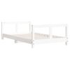 Vidaxl Estructura De Cama Para Niños Madera De Pino Blanco 80x160 Cm