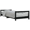 Vidaxl Estructura De Cama Para Niños Madera De Pino Negro 90x200 Cm