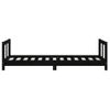 Vidaxl Estructura De Cama Para Niños Madera De Pino Negro 80x160 Cm