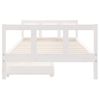 Vidaxl Estructura Cama Niños Con Cajones Madera Pino Blanco 90x200 Cm