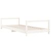 Vidaxl Estructura De Cama Para Niños Madera De Pino Blanco 80x200 Cm