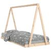 Vidaxl Estructura De Cama Para Niños Madera Maciza De Pino 90x200 Cm Marrón