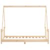 Vidaxl Estructura De Cama Para Niños Madera Maciza De Pino 80x160 Cm Marrón