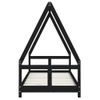 Vidaxl Estructura De Cama Para Niños Madera De Pino Negro 80x200 Cm