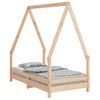 Vidaxl Estructura De Cama Para Niños Madera Maciza De Pino 70x140 Cm Marrón