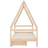 Vidaxl Estructura De Cama Para Niños Con Cajones Madera Pino 90x200 Cm Marrón