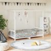 Vidaxl Estructura De Cama Para Niños Madera De Pino Blanco 80x160 Cm