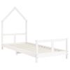 Vidaxl Estructura De Cama Para Niños Madera De Pino Blanco 80x200 Cm