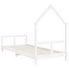 Vidaxl Estructura De Cama Para Niños Madera De Pino Blanco 80x200 Cm