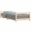 Vidaxl Estructura De Cama Para Niños Madera Maciza De Pino 80x200 Cm Marrón