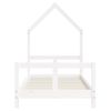 Vidaxl Estructura De Cama Para Niños Madera De Pino Blanco 80x160 Cm