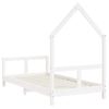 Vidaxl Estructura De Cama Para Niños Madera De Pino Blanco 80x160 Cm