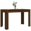 Vidaxl Mesa De Comedor Madera De Ingeniería Marrón Roble 120x60x76 Cm