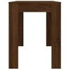 Vidaxl Mesa De Comedor Madera De Ingeniería Marrón Roble 120x60x76 Cm