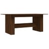 Vidaxl Mesa De Comedor Madera De Ingeniería Marrón Roble 180x90x76 Cm