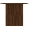 Vidaxl Mesa De Comedor Madera De Ingeniería Marrón Roble 180x90x76 Cm