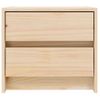 Vidaxl Mesitas De Noche 2 Uds Madera Maciza De Pino 40x31x35,5 Cm Marrón