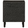 Vidaxl Mesitas De Noche 2 Uds Madera Maciza De Mango Negro 40x33x46 Cm