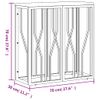 Vidaxl Mesa Consola Acero Inoxidable Y Madera Maciza Reciclada Dorada