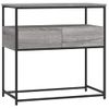 Vidaxl Mesa Consola Madera De Ingeniería Gris Sonoma 75x40x75 Cm