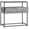 Vidaxl Mesa Consola Madera De Ingeniería Gris Sonoma 75x40x75 Cm