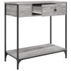 Vidaxl Mesa Consola Madera De Ingeniería Gris Sonoma 75x34,5x75 Cm