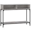 Vidaxl Mesa Consola Madera De Ingeniería Gris Sonoma 100x30,5x75 Cm