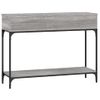 Vidaxl Mesa Consola Madera De Ingeniería Gris Sonoma 100x30,5x75 Cm